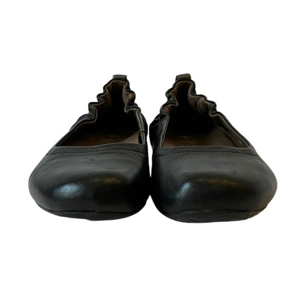 Earthies TOLO Black Leather Flat Ballet Slip On Comfort Shoes Women's Sz 7 - Picture 6 of 16